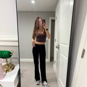 Black straight activewearPants